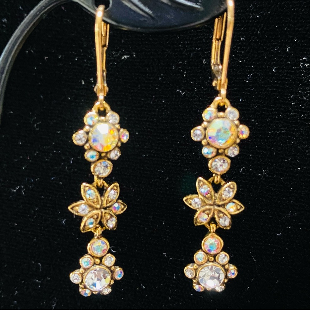 Vintage QVC Joan Rivers Classics Collection Sparkling Dangle Earrings